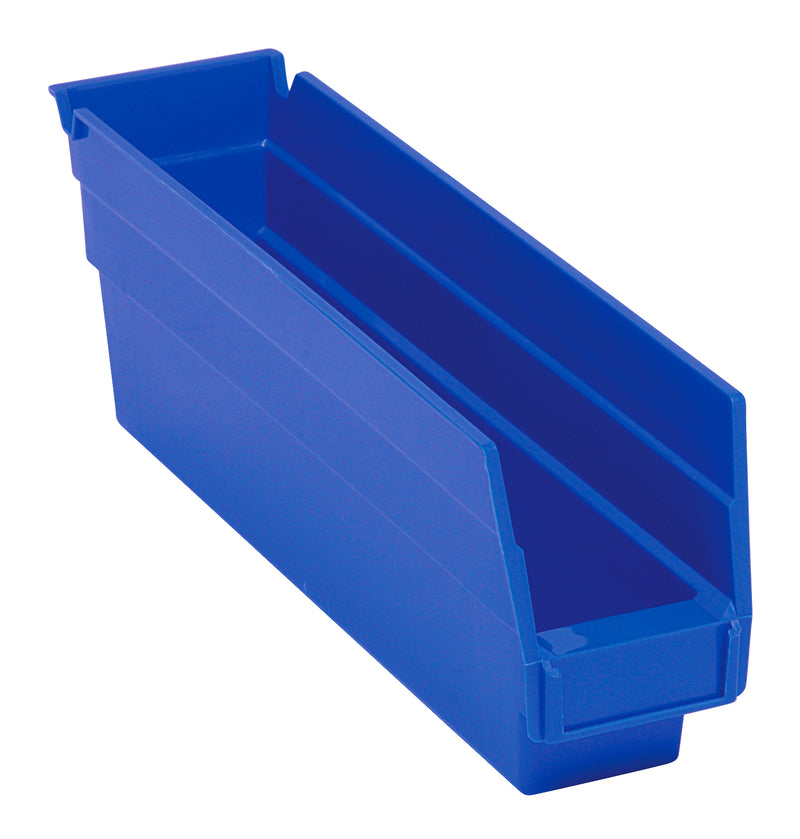 Quantum 4" Shelf Bins – QSB100 to QSB104 – Case Pack – 11-5/8" x 2-3/4" x 4" – QSB100 – Blue