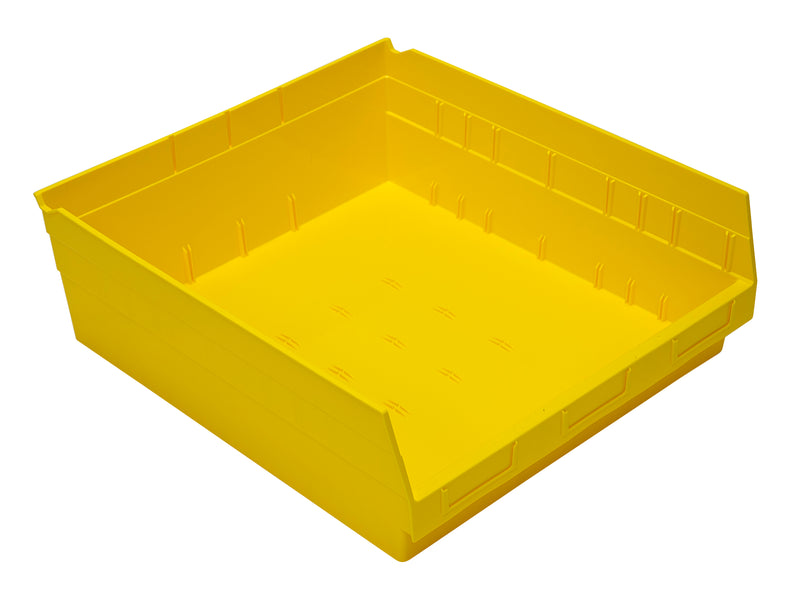 Quantum 6" Shelf Bins – QSB218 to QSB222 – Case Pack – 17-7/8" x 16-1/2" x 6" – QSB222 – Yellow