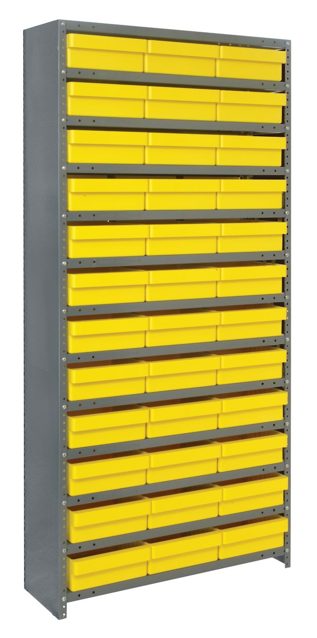 75" High - Closed Drawer Shelf System