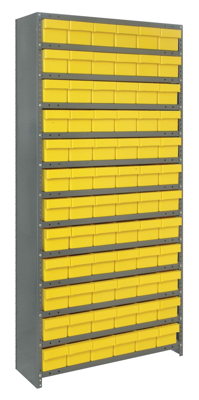 75" High - Closed Drawer Shelf System