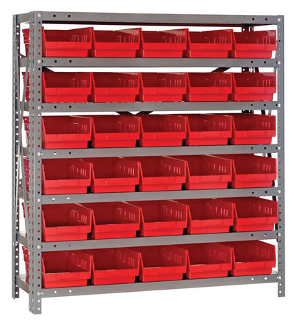 39" High - Economy Shelf Bin System w/ 7 Shelves