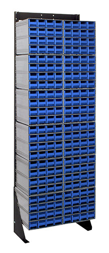 Quantum QIC-170-161 in Blue – Quantum Interlocking Storage Cabinet Floor Stand – 8" x 23-5/8" x 75"