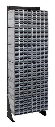 Quantum QIC-170-161 in Gray – Quantum Interlocking Storage Cabinet Floor Stand – 8" x 23-5/8" x 75"