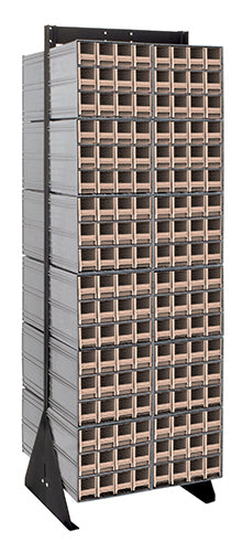 Quantum QIC-270-122 in Ivory – Quantum Interlocking Storage Cabinet Floor Stand – 16" x 23-5/8" x 75"