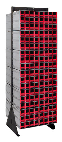 Quantum QIC-270-122 in Red – Quantum Interlocking Storage Cabinet Floor Stand – 16" x 23-5/8" x 75"