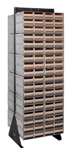 Quantum QIC-270-64 in Ivory – Quantum Interlocking Storage Cabinet Floor Stand – 16" x 23-5/8" x 75"