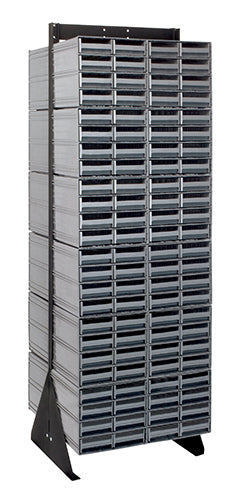 Quantum QIC-270-83 in Gray – Quantum Interlocking Storage Cabinet Floor Stand – 16" x 23-5/8" x 75"