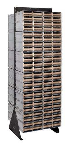 Quantum QIC-270-83 in Ivory – Quantum Interlocking Storage Cabinet Floor Stand – 16" x 23-5/8" x 75"