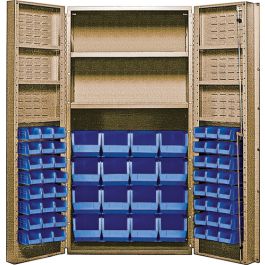 Quantum 36-Inch Wide Welded Storage Cabinets – QSC-BG Series – QSC-BG-3672-4DBK