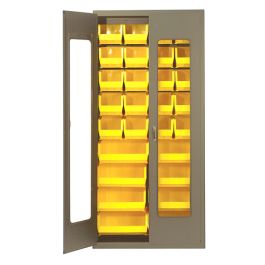 Quantum Storage Cabinets with Bins – 18" x 36" x 78" – QSC-BG Series – QSC-BG-C240250, 18" x 36" x 78"