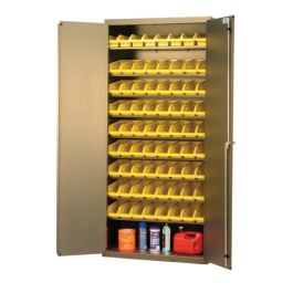 Quantum Storage Cabinets with Bins – 18" x 36" x 78" – QPR-BG Series – QPR-BG-107, 18" x 36" x 78"