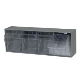 Quantum Clear Tip-Out Bins – Kit – QTB304, 6-5/8" x 23-5/8" x 8-1/8"