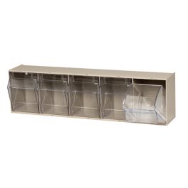 Quantum Clear Tip-Out Bins – Kit – QTB305, 5-1/4" x 23-5/8" x 6-1/2"