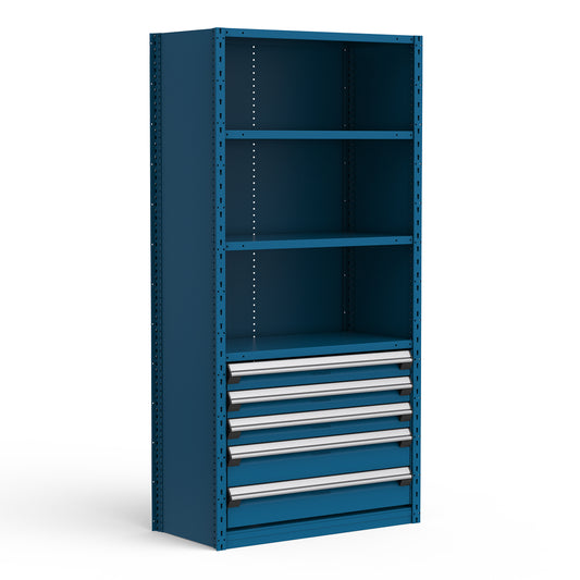 Rousseau R5SEC-752401 shelving in blue finish