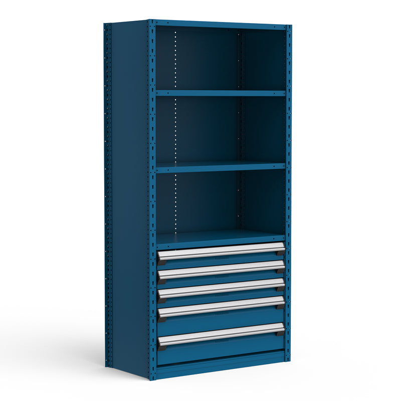 Rousseau R5SEC-752401 shelving in blue finish