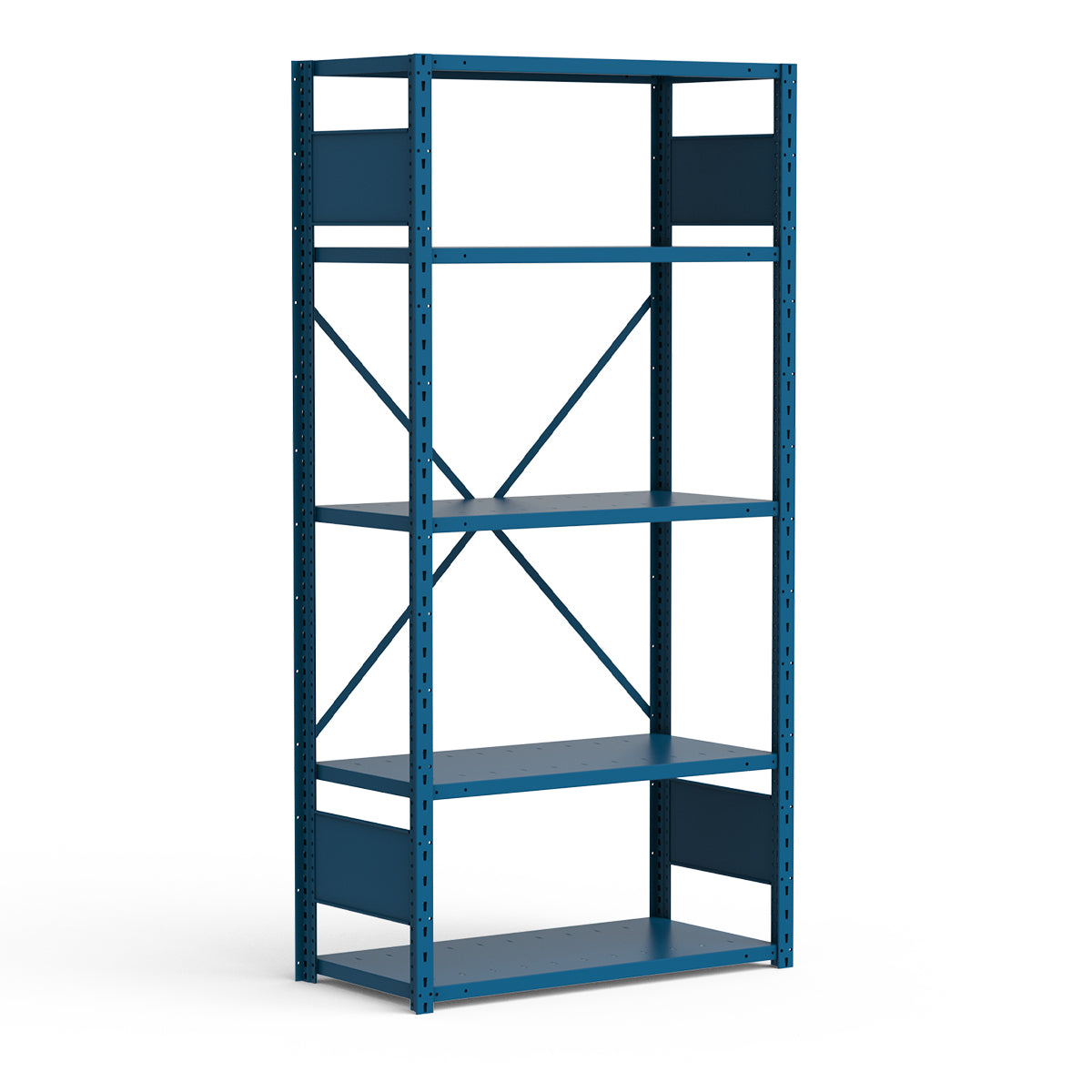 Rousseau SRE1002 shelving in blue finish
