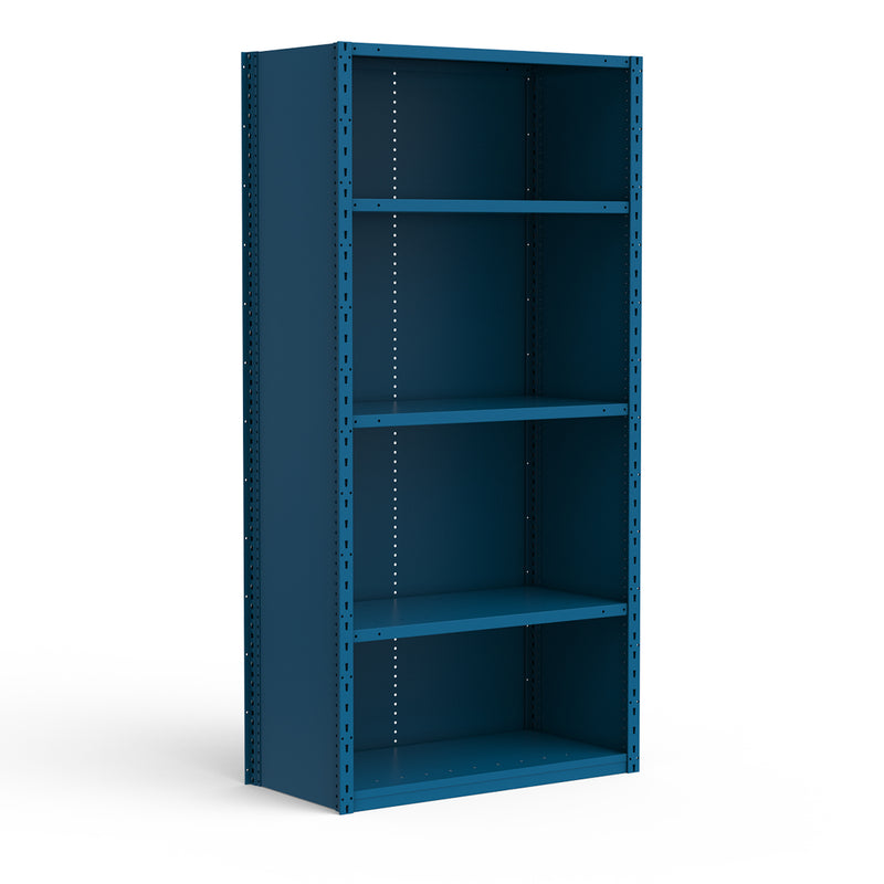 Rousseau Spider closed shelving 36 inches wide, blue finish