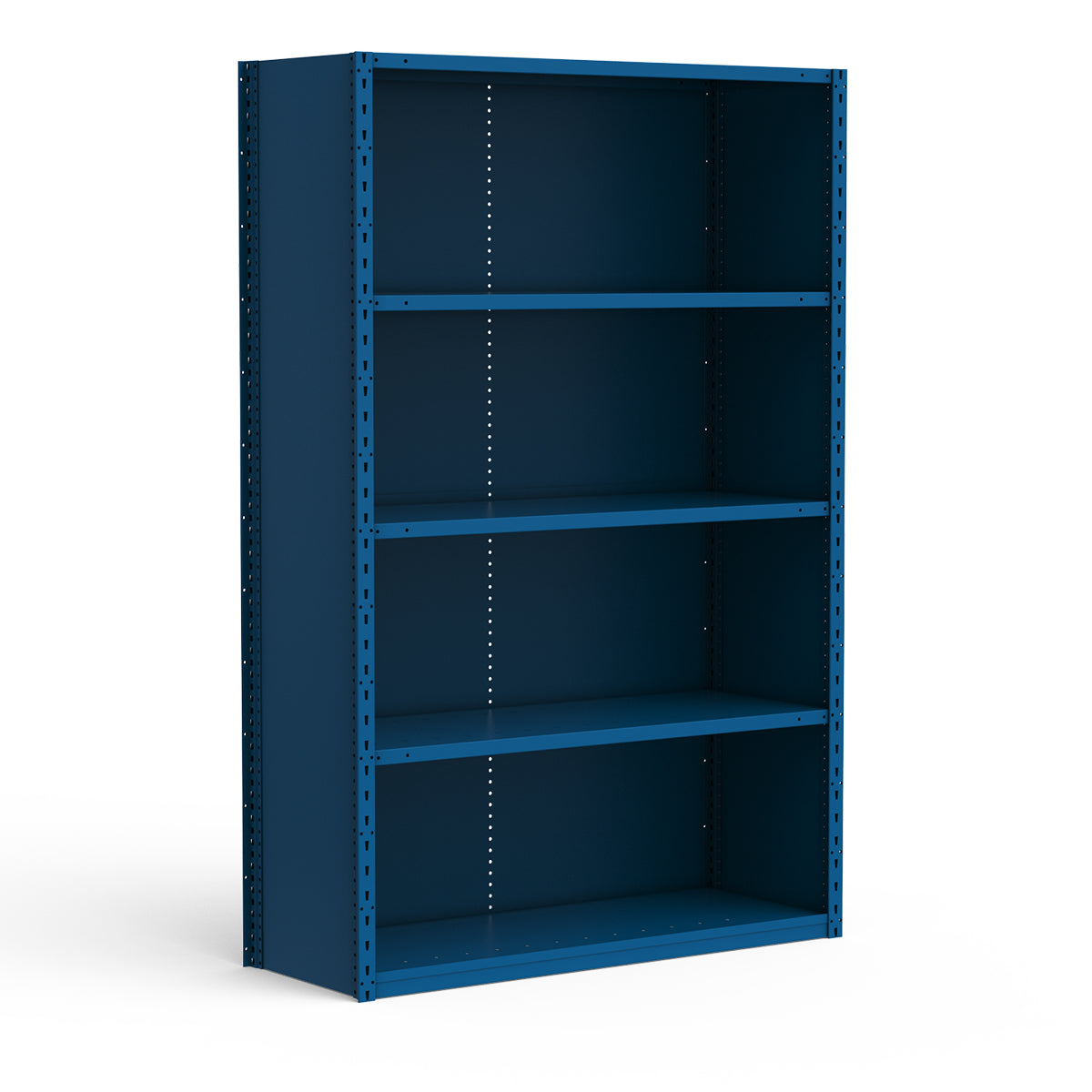 Rousseau Spider closed shelving 48 inches wide, blue finish