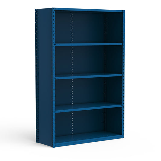 Rousseau Spider closed shelving 48 inches wide, blue finish