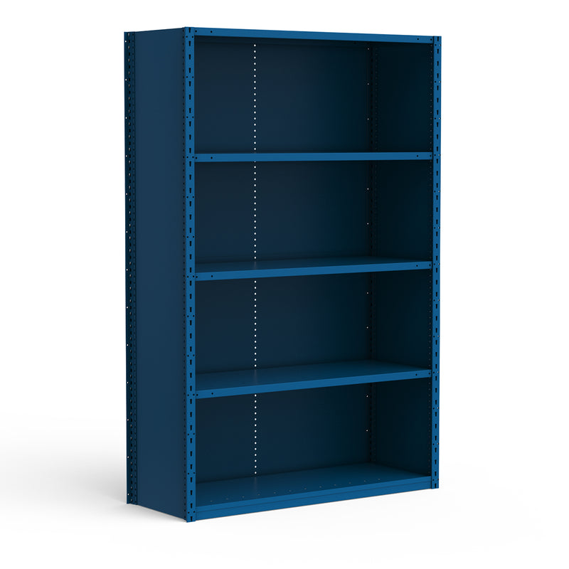 Rousseau Spider closed shelving 48 inches wide, blue finish