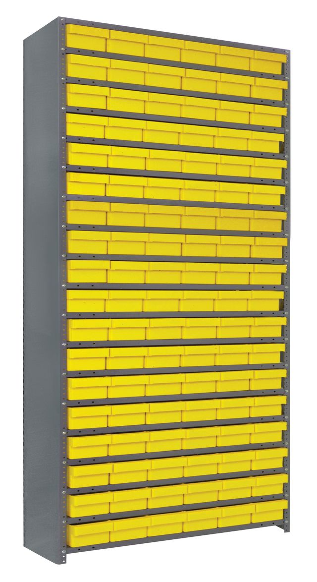 75" High - Closed Drawer Shelf System