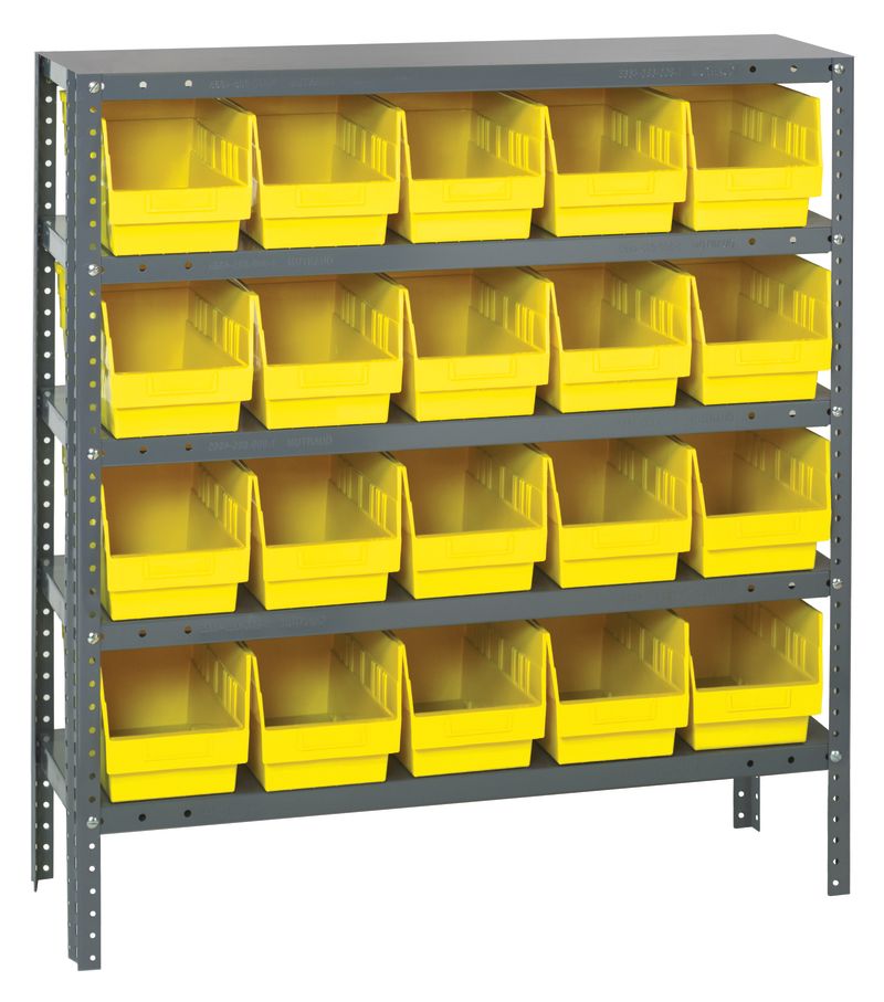 39" High - Large Bin Shelf System w/ 5 Shelves
