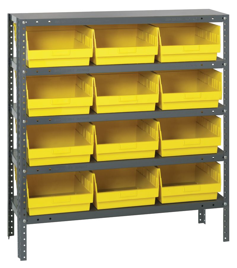 39" High - Large Bin Shelf System w/ 5 Shelves