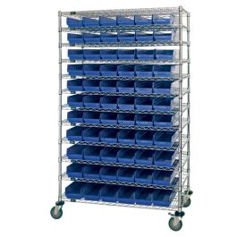 Quantum High-Density Bin & Wire Systems – 18" x 60" x 74" – WR74-1860-88104, 18" x 60" x 74"