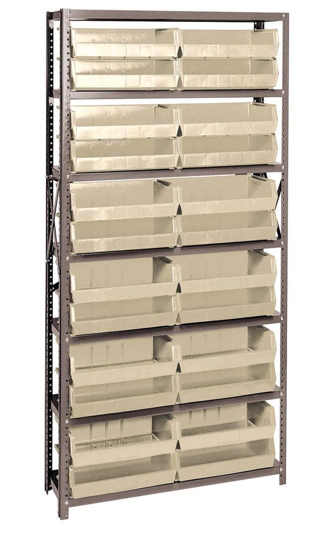 Quantum Stack & Hang Bin System – 12"D x 36"W x 75"H